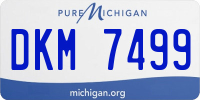 MI license plate DKM7499