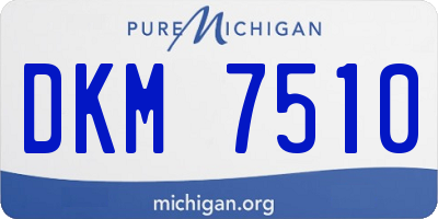 MI license plate DKM7510