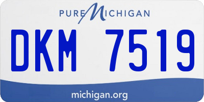 MI license plate DKM7519