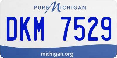 MI license plate DKM7529