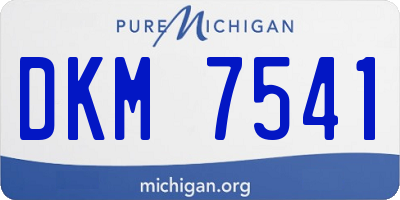 MI license plate DKM7541