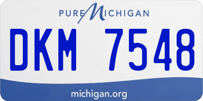 MI license plate DKM7548