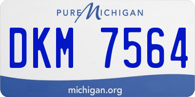 MI license plate DKM7564