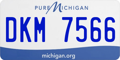MI license plate DKM7566