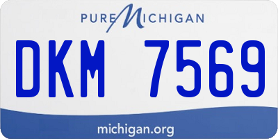MI license plate DKM7569