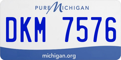 MI license plate DKM7576