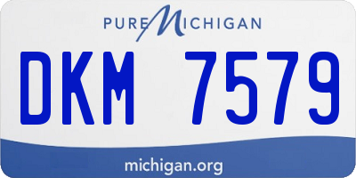 MI license plate DKM7579