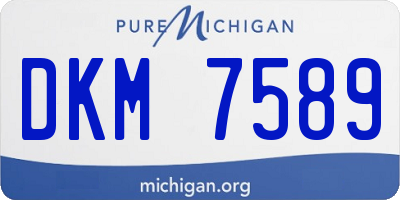 MI license plate DKM7589