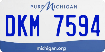 MI license plate DKM7594