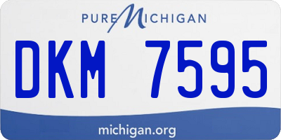 MI license plate DKM7595