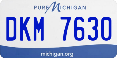 MI license plate DKM7630