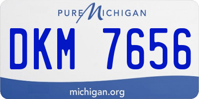 MI license plate DKM7656