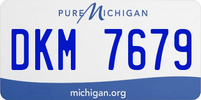 MI license plate DKM7679