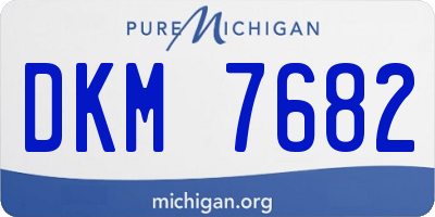 MI license plate DKM7682