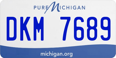 MI license plate DKM7689