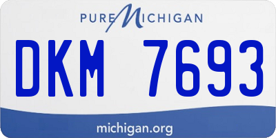 MI license plate DKM7693