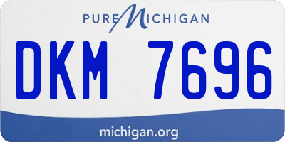 MI license plate DKM7696