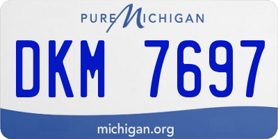 MI license plate DKM7697