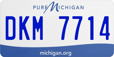 MI license plate DKM7714