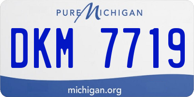 MI license plate DKM7719