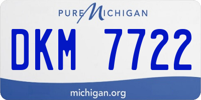 MI license plate DKM7722