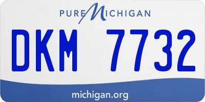 MI license plate DKM7732