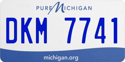 MI license plate DKM7741