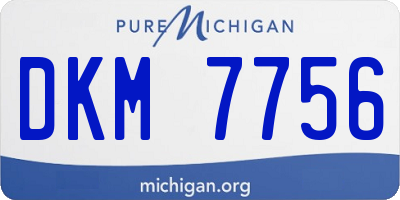 MI license plate DKM7756