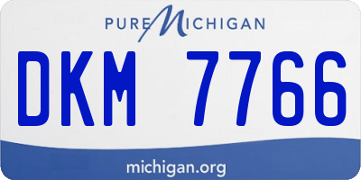 MI license plate DKM7766