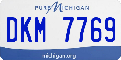 MI license plate DKM7769