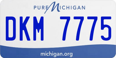 MI license plate DKM7775