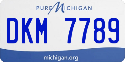 MI license plate DKM7789