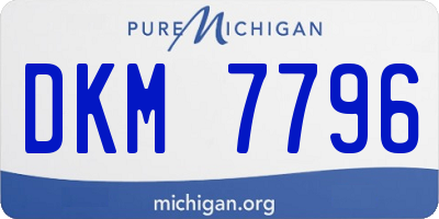 MI license plate DKM7796