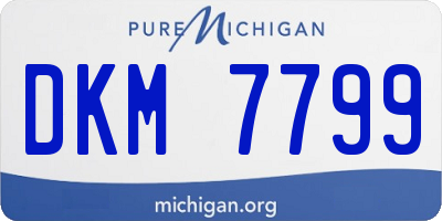 MI license plate DKM7799