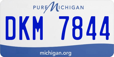 MI license plate DKM7844