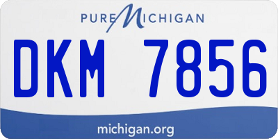 MI license plate DKM7856