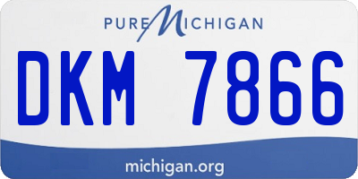 MI license plate DKM7866