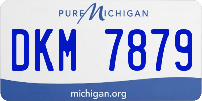 MI license plate DKM7879
