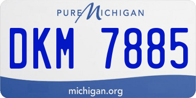 MI license plate DKM7885