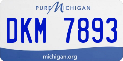 MI license plate DKM7893
