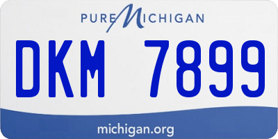 MI license plate DKM7899