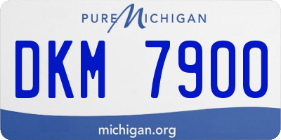 MI license plate DKM7900