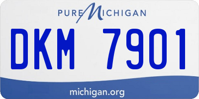 MI license plate DKM7901