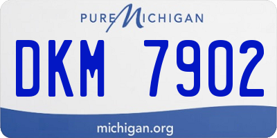 MI license plate DKM7902