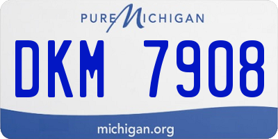 MI license plate DKM7908