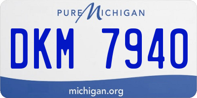 MI license plate DKM7940