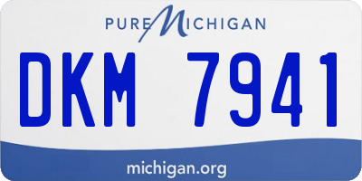 MI license plate DKM7941