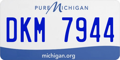 MI license plate DKM7944