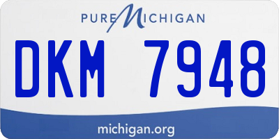 MI license plate DKM7948