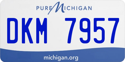 MI license plate DKM7957